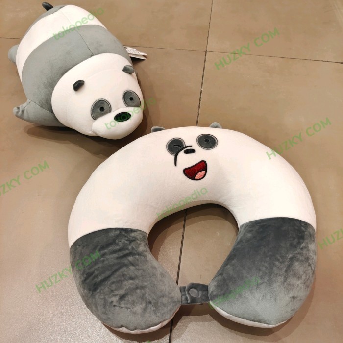 SALE TERBATAS MINISO 2in1 Bantal + Boneka We Bare Bears (size 34x22cm)