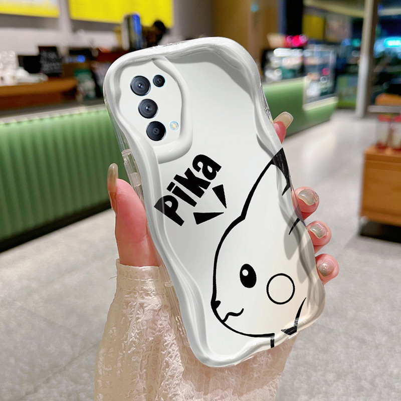 Casing Hp OPPO Reno 5 4G Reno 5 5G Reno 5K 5G Case sarung HP lembut Softcase ponsel pola Pikachu luc