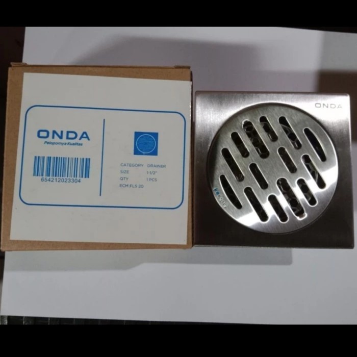 Produk Terbaru Saringan Got Stainless Steel Onda Fls 20 Floor Drain Tebal Wc Fls 20