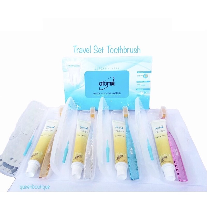 Sikat Gigi Travel Set Atomy Oral Care