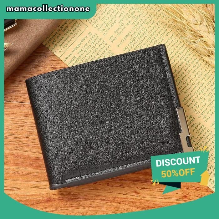 DOMPET PRIA LIPAT PENDEK IMPOR DOMPET SLOT MULTI KARTU TIPIS PENDEK BAHAN PREMIUM GRATIS ONGKIR