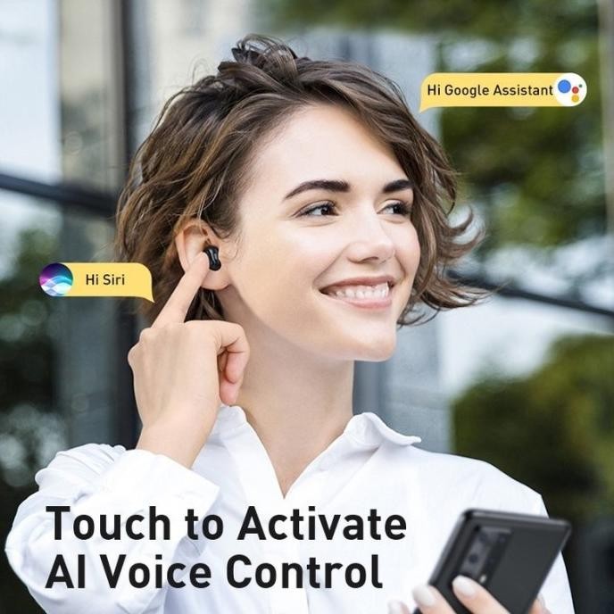 Baseus Wm01 Earphone Wireless Bluetooth Handsfree Tws Hp Sport Encok Gernicaa