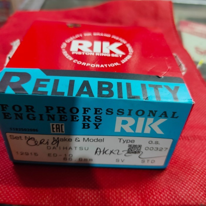 ring piston Daihatsu ceria Rik asli japan
