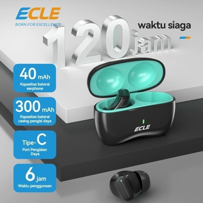 Ecle P7 Tws Gaming Bluetooth Headset Hifi Stereo Wireless Earphone Menjanjikanshop