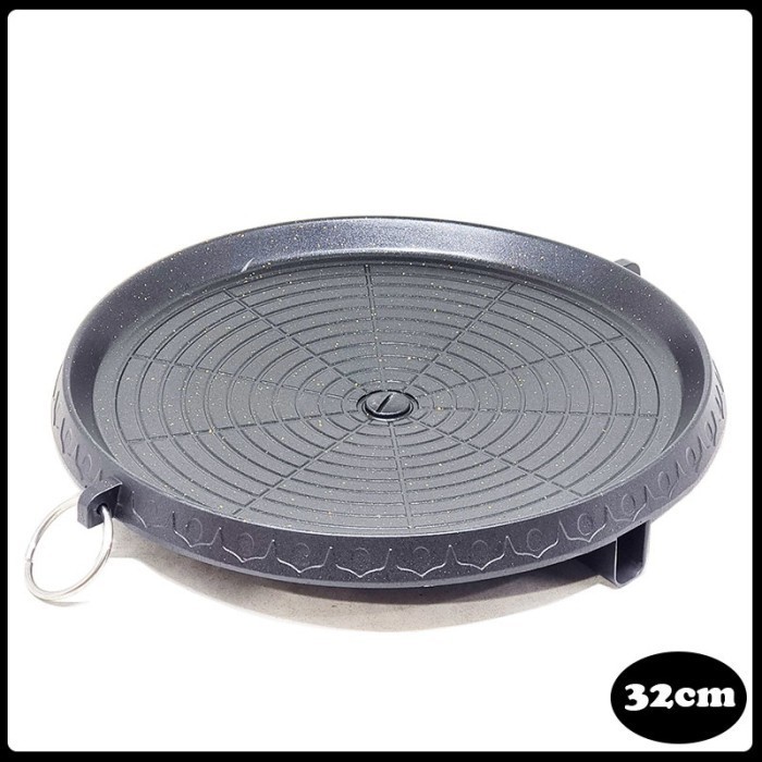 Bulgogi Pan Kotak Alat Pemanggang Kompor Grill Pan Panggang Daging