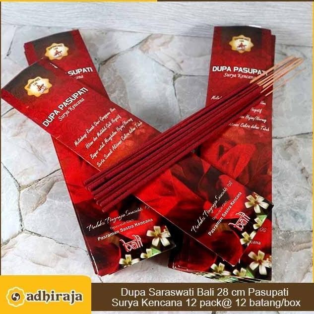 Dupa Hio Wangi Dupa Pasupati Bali 28Cm Surya Kencana Saraswati 12 Pack