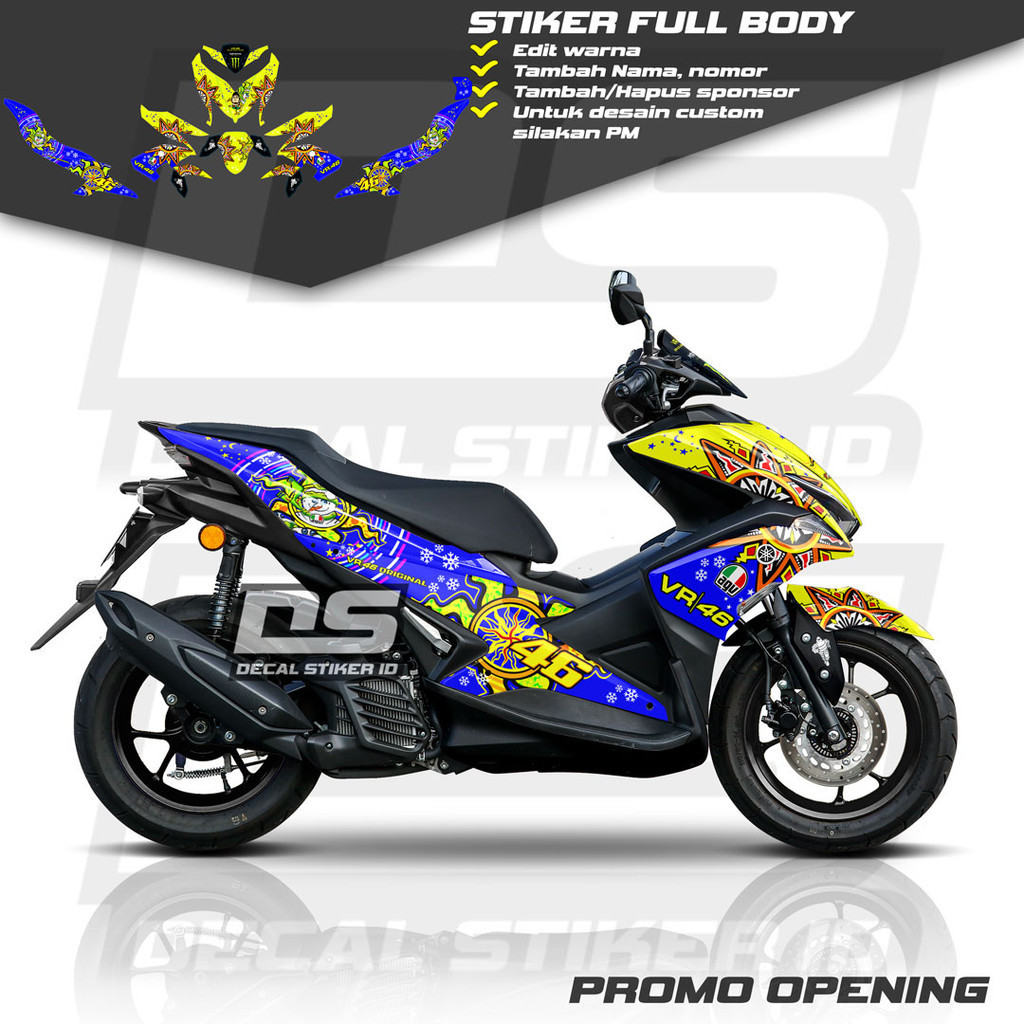 Decal Aerox 155 Full Body Keren Stiker Aerox 155 Full Body Keren Striping Aerox 155 Terbaru Decal Ae