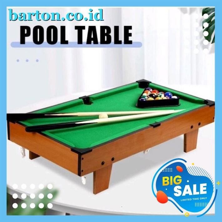 SUPER JUMBO MAINAN BILLIARD KAYU WOODEN DELUXE SNOOKER TABLETOP BOLA GRATIS ONGKIR 
