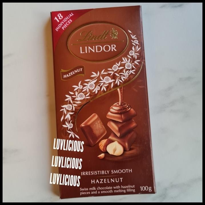 

Lindt Lindor Hazelnut Milk Chocolate Coklat Cokelat Susu Kacang