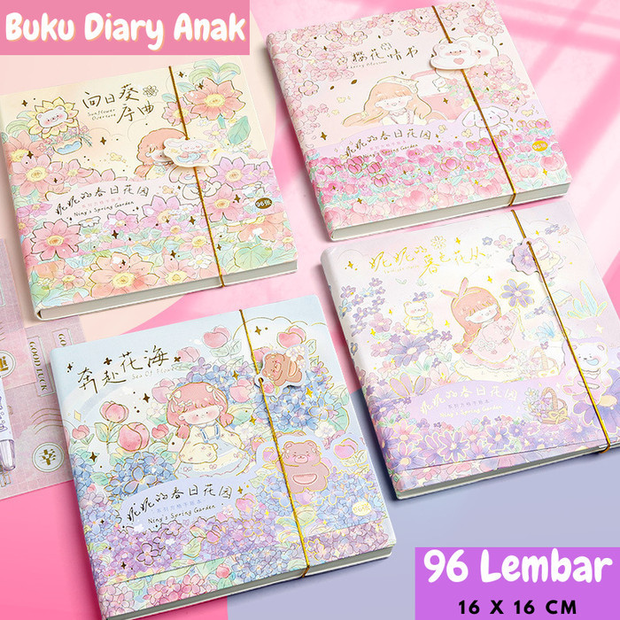 

Buku Diary Journal Agenda Notebook Planner Hard Cover Cute ST0035