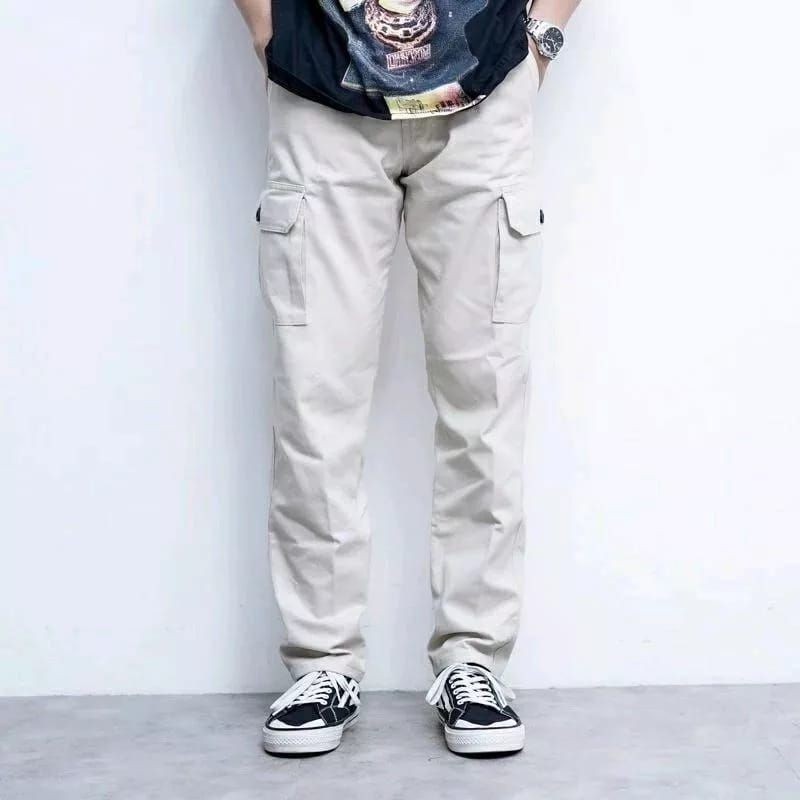 Celana Cargo panjang size 27-38 Yang Lagi Viral Cream