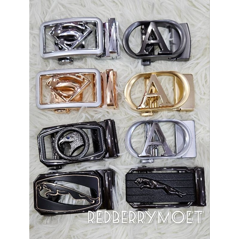 kepala gesper model rel tanpa lubang ( hanya kepala gesper aja )