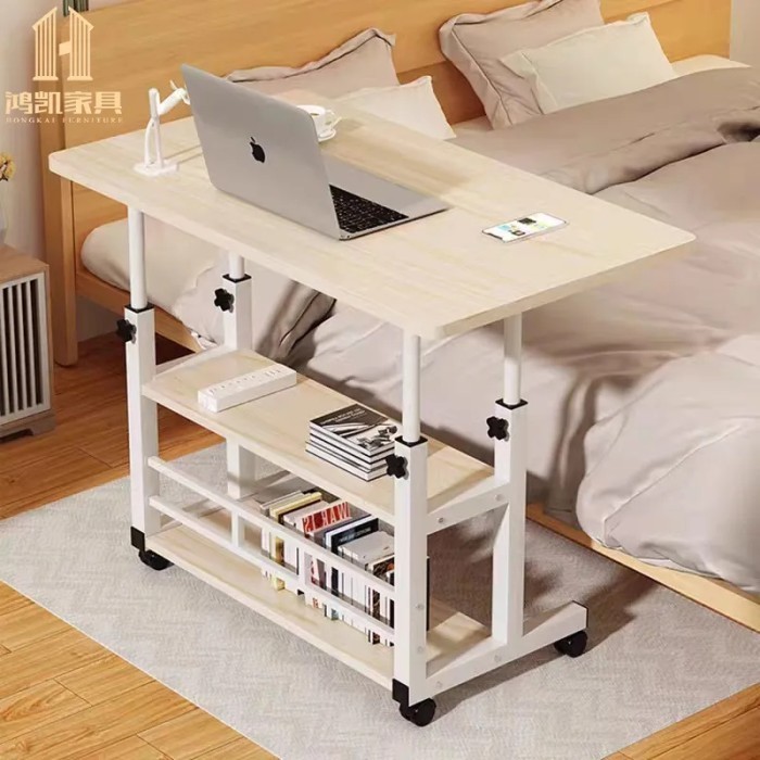 Diskon Meja Laptop Komputer Kerja Belajar Dorong Serbaguna Lipat Portable