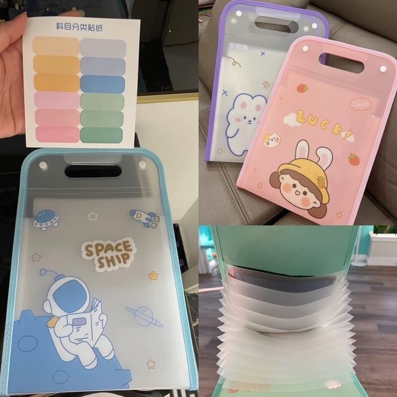 

cute multi layer folder map organizer tempat penyimpanan file kertas paper organizer Terbaru