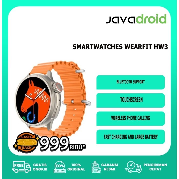 Promo Smartwatches Wearfit Hw3 Max Black Waterprooft Ipx67 .