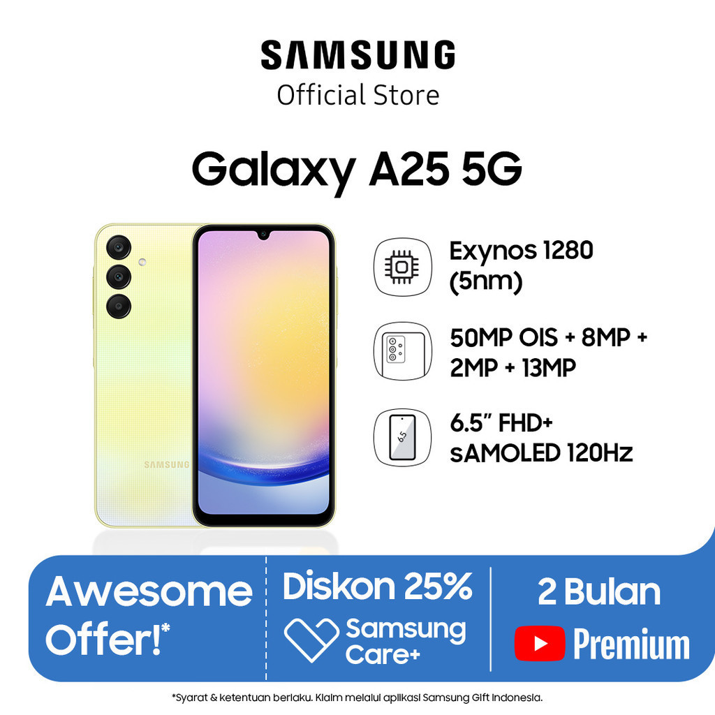 Samsung Galaxy A25 5G 8/256GB - Yellow