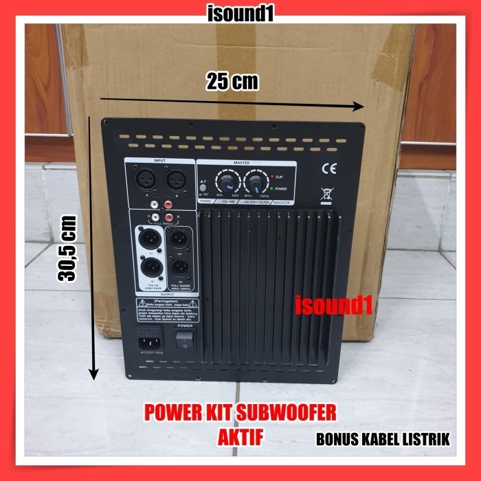 Promo Mesin Power Kit Subwoofer Aktif Amplifier Ampli Sub Active 12" 15" 18" .