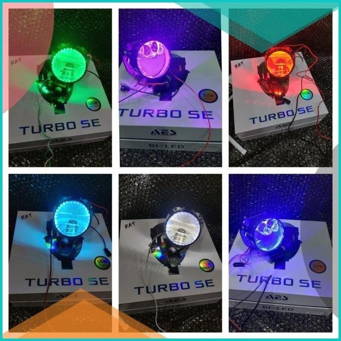 Projector Biled 2,5 inch Aes Turbo SE Laser Flat RHD + Devil Eye 19F3B