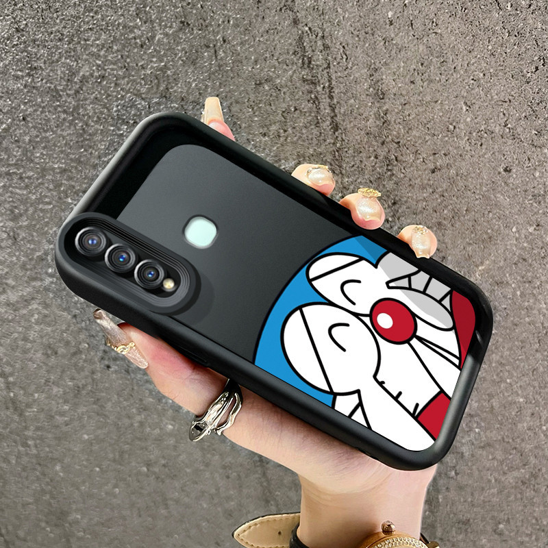 Casing Hp VIVO Y19 VIVO Y5s Case lembut Doraemon Softcase sarung HP kepala besar pola Foto casing po