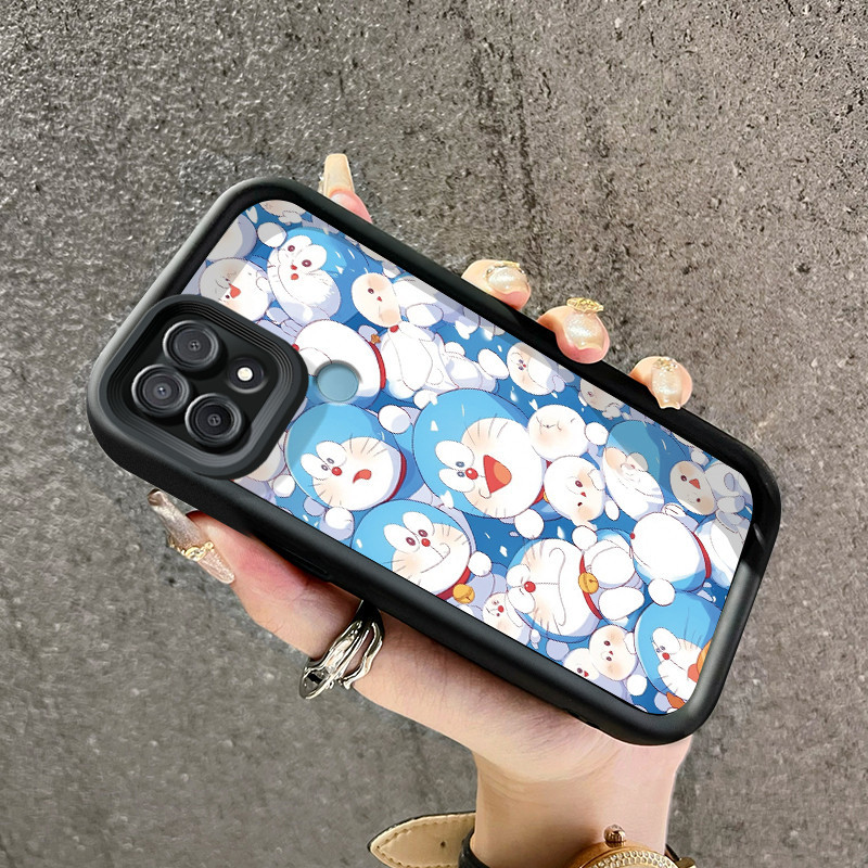 Casing Hp OPPO A15 A15s A35 Case Softcase sarung lembut HP ponsel pola Doraemon layar penuh casing p