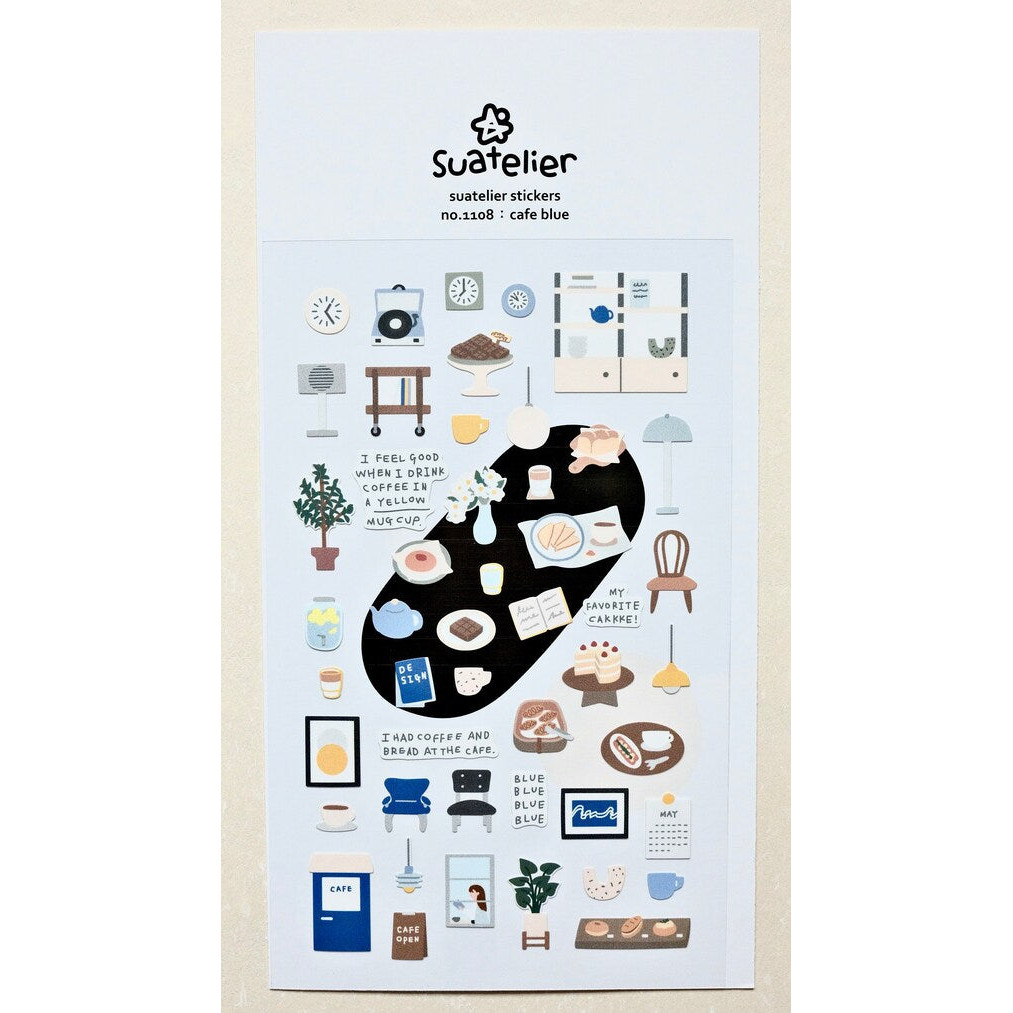 

SUATELIER Sticker No. 1108 cafe blue