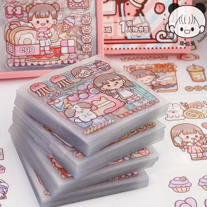 

TR24 72 Lembar Stiker Box Aesthetic Edisi Dodo Girl 1 Box TLD80 Sale