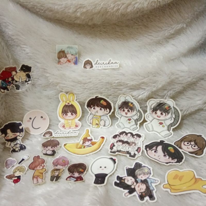sticker fanart bts & paper doll taehyung