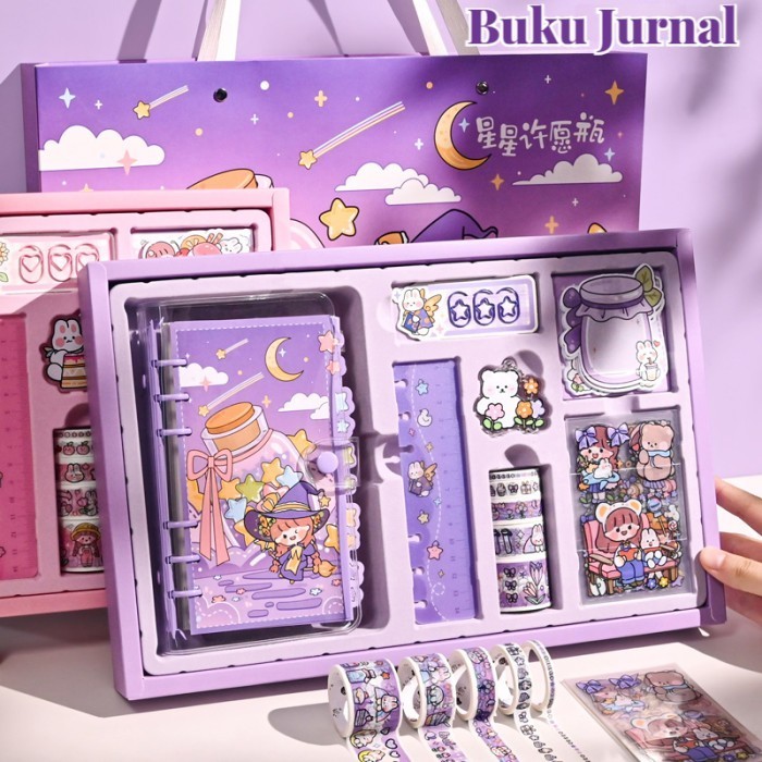 

9 In1 Gift Set/ Hadiah Ulang Tahun Journal Kit Set/ Diary Lucu Set