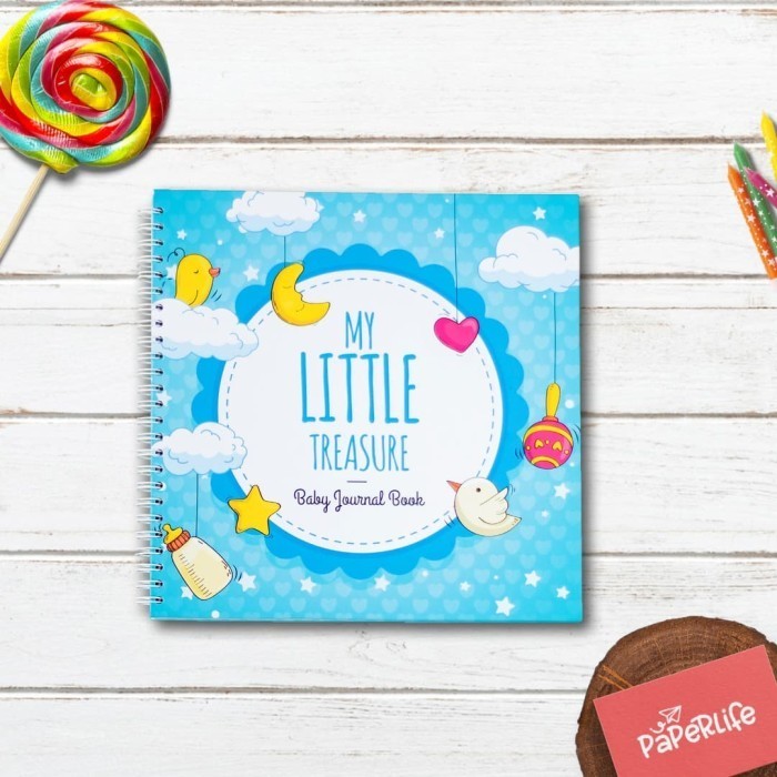 

Baby Journal / Buku Bayi / Baby Book My Little Treasure (Blue)