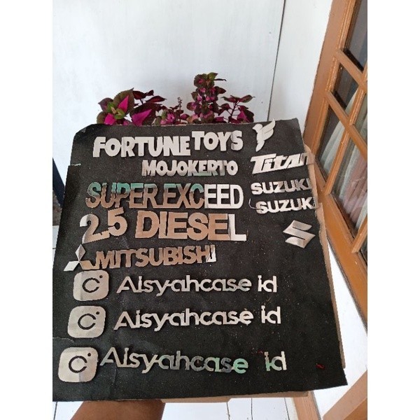 PALING BARU (0_0) EMBLEM CUSTOM TIMBUL MOTOR/MOBIL STAINLESSTELL ("_")