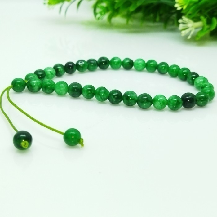 Gelang/Tasbih Batu Kesehatan Giok Natural 6 Mm