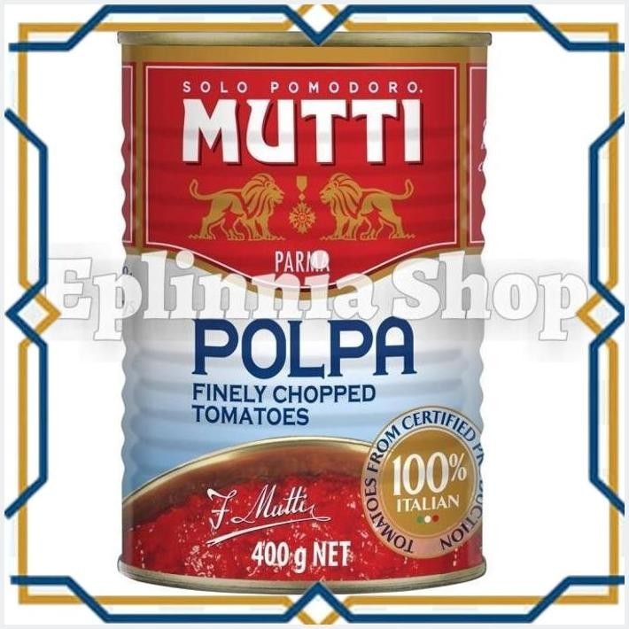 

[EPL] MUTTI POLPA FINELY CHOPPED TOMATOES 400 GR - MUTI TOMAT