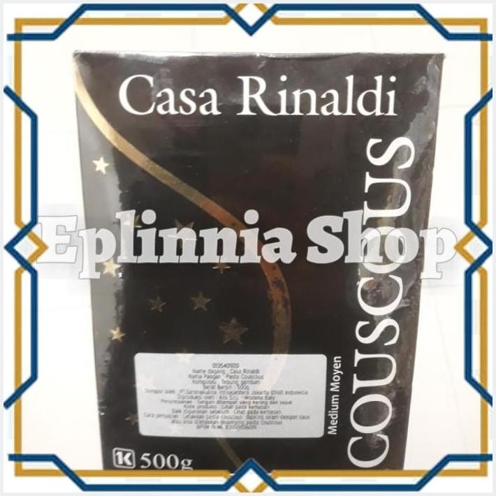 

[EPL] CASA RINALDI COUS COUS 500 GR - PASTA COUSCOUS