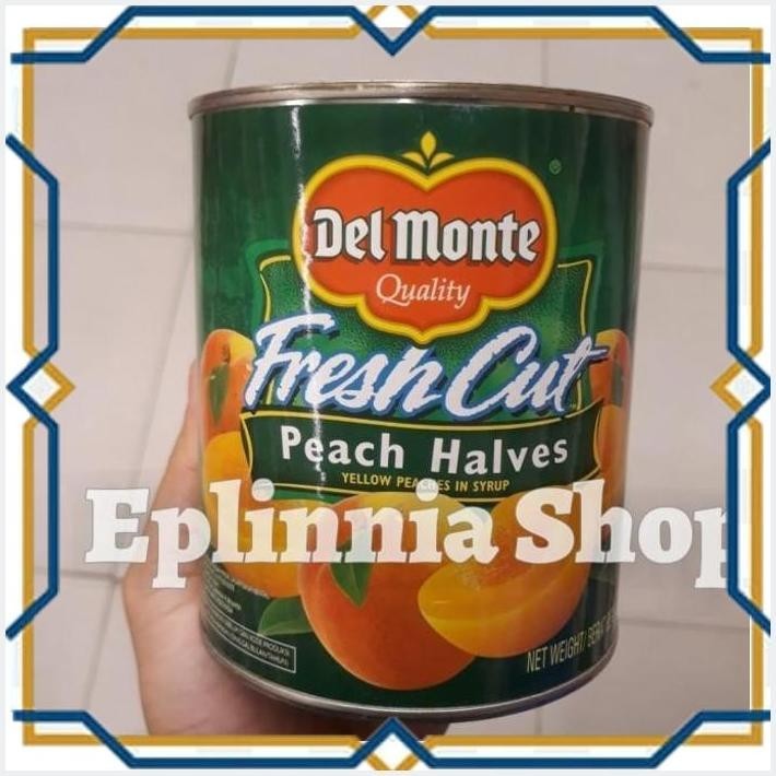 

[EPL] DELMONTE FRESH CUT YELLOW PEACH HALVES 825 GR - POTONGAN BUAH PERSIK