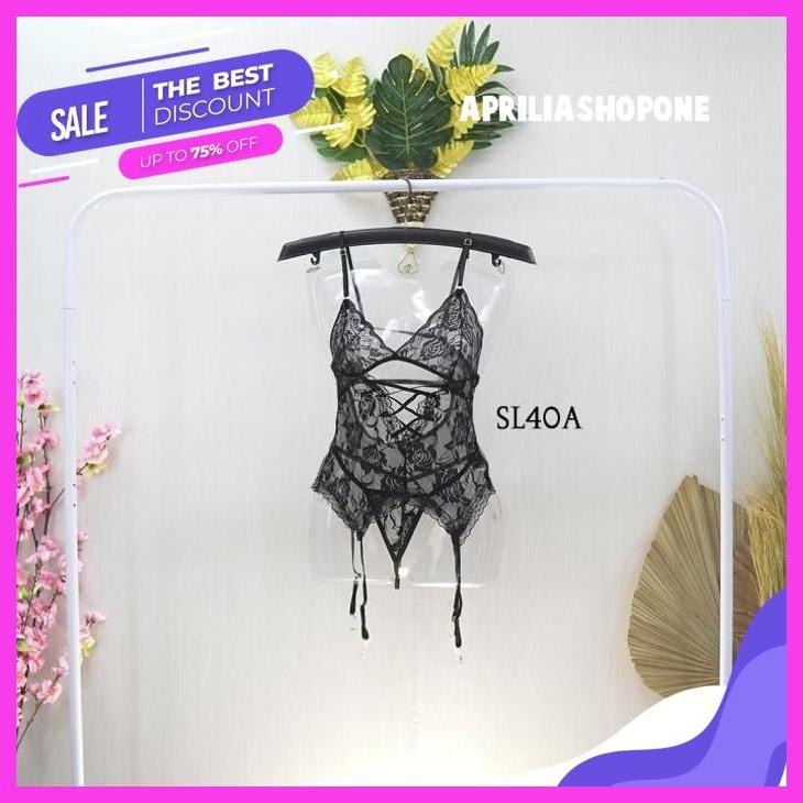 TERJAMIN BEST TEDDY LINGERIE HANDCUFF + GARTER SABUK  BAJU TIDUR SLA