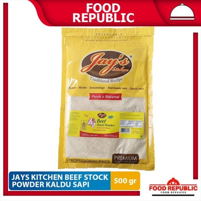 

Jays Beef Sto / Kaldu Sapi Bubuk 500 Gr Tanpa Msg & Halal