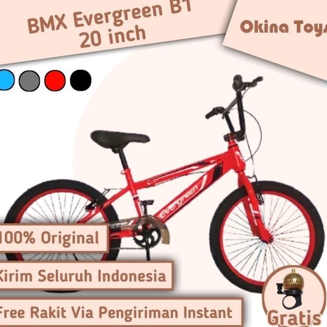 Ptr Sepeda Bmx Evergreen Ukuran 20 Inch B1 Murah/Sepeda Bmx Anak Amandajoel