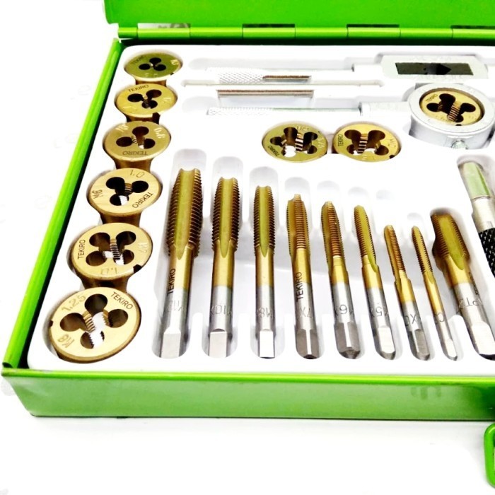 Tekiro - Hand Tap Die Set 40Pcs Alat Senai Snai Sney Pembuat Ulir Drat