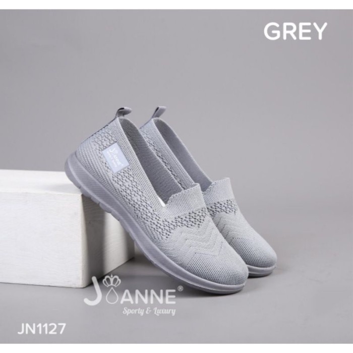 Joanne] Flyknit Flat Shoes Sepatu Wanita Jn1127