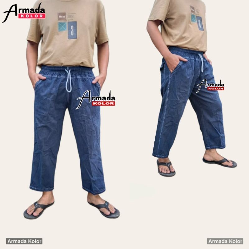 Celana Sirwal Jeans Dewasa Pangsi Bahan Denim Berkualitas