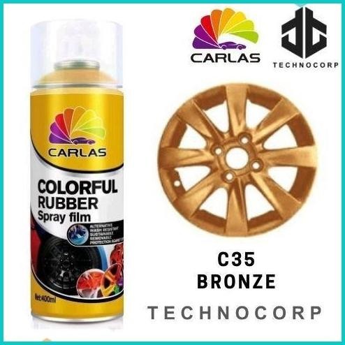 CARLAS RUBBER PAINT C35 BRONZE / CAT SEMPROT BRONZE GOLD VELG KARET 19