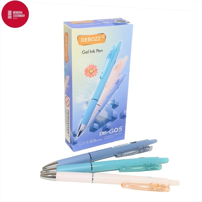 

(Isi 12)Pulpen/Bolpen/Ballpoint/Ballpen Gel Click Debozz Db-G05 0.5 Mm