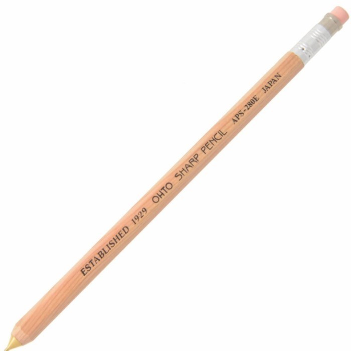 

Ohto Wooden Mechanical Pencil Aps-280E 0.5 - Natural