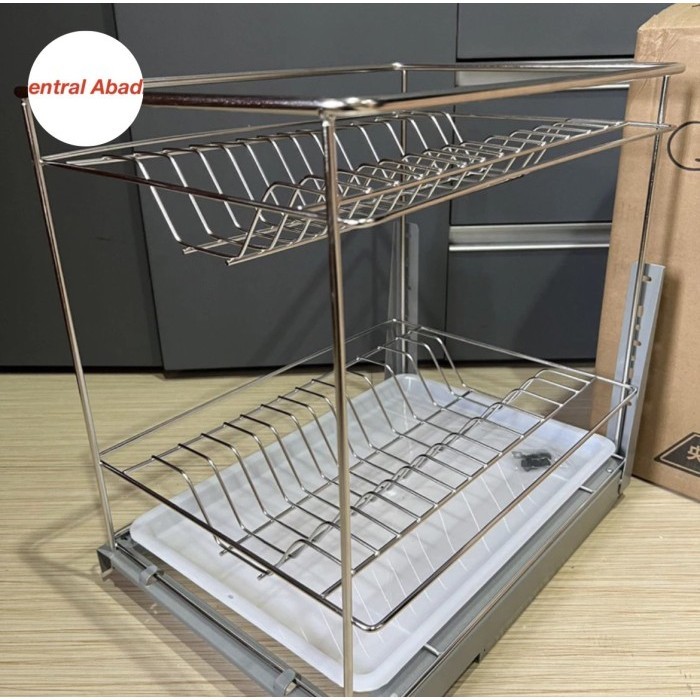 Rak Piring Tarik Stainless / Rak Piring Kitchen Set Taco