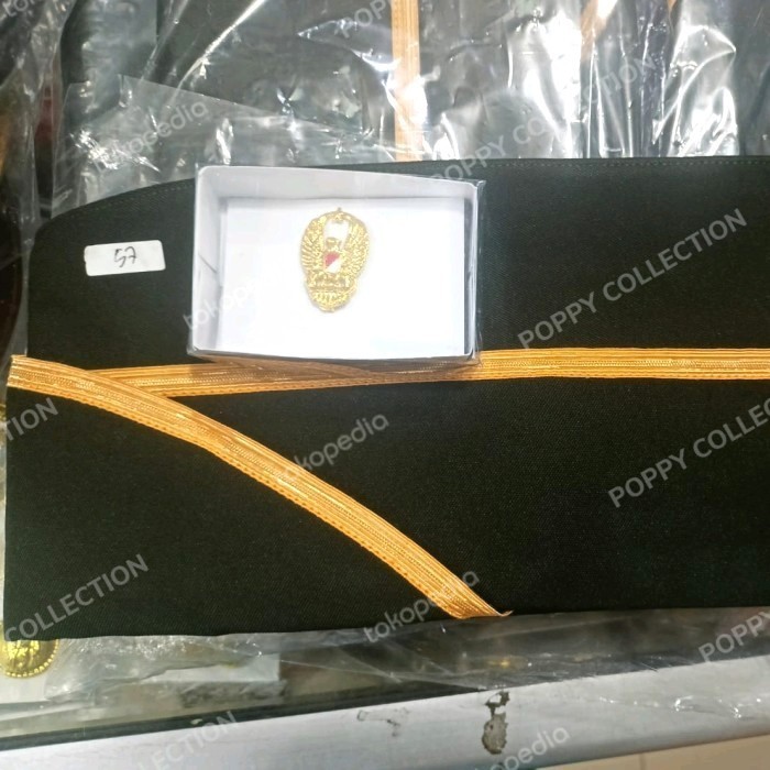 Topi Mut Pamen Tni Ad + Emblem - Topi Mut Tni Ad Pamen Lis Bangkok