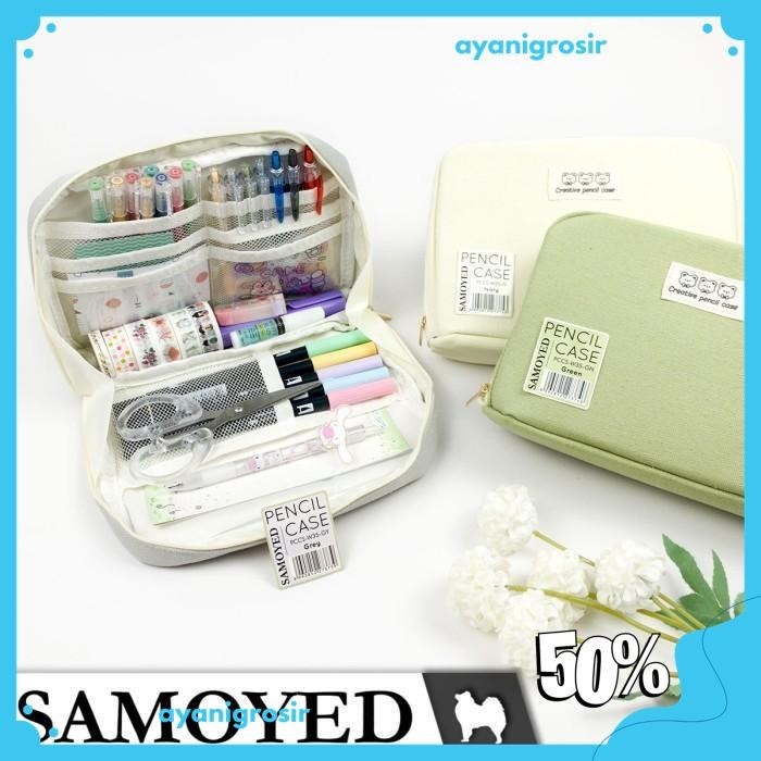 

TEMPAT / KOTAK PENSIL / PENCIL / PEN CASE / POUCH SAMOYED KUALITAS PRODUK TERBAIK