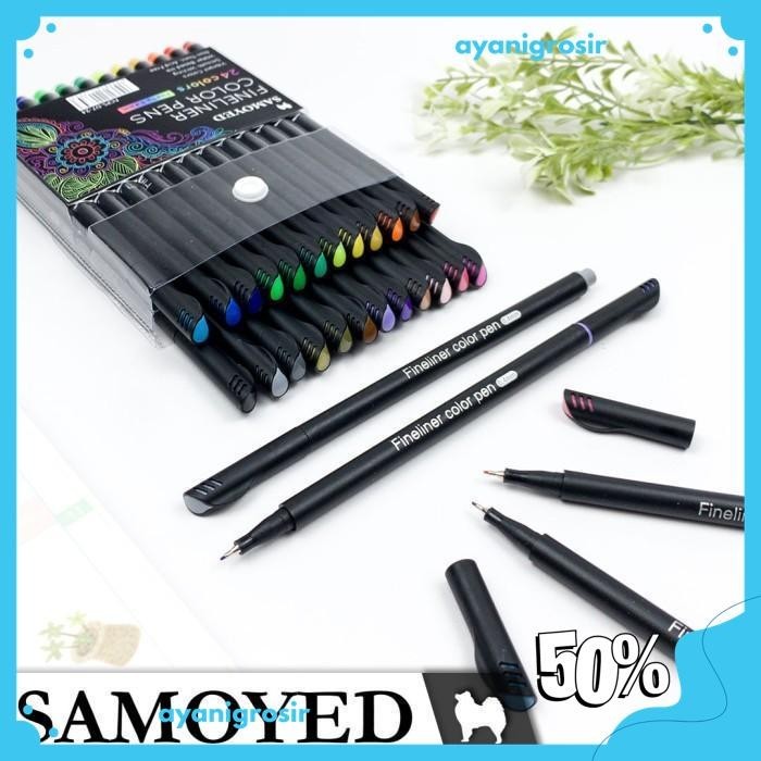 

PULPEN / PENA WARNA / FINELINER COLOR PEN SET SAMOYED PRODUK PILIHAN