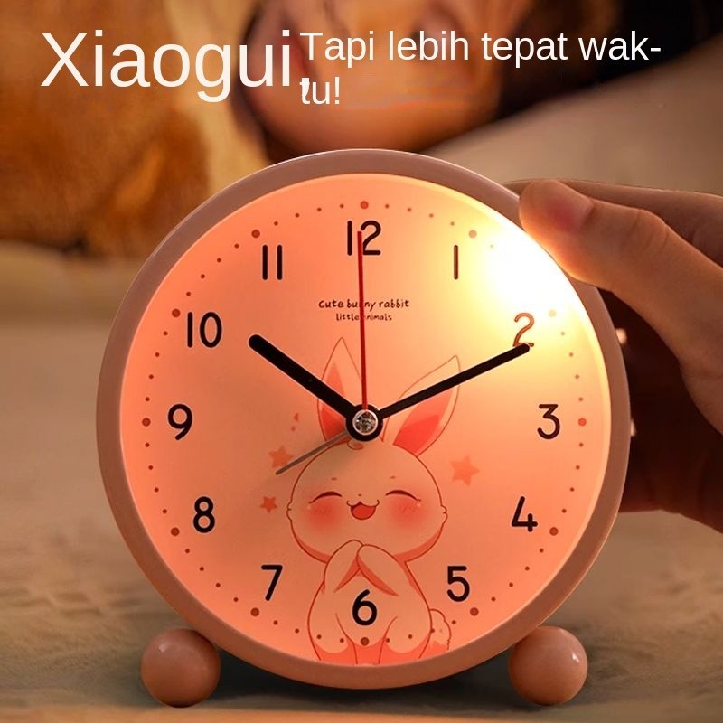 

Kelinci Senyap Jam Alarm Artefak Desktop Jam Rumah Baru Lucu