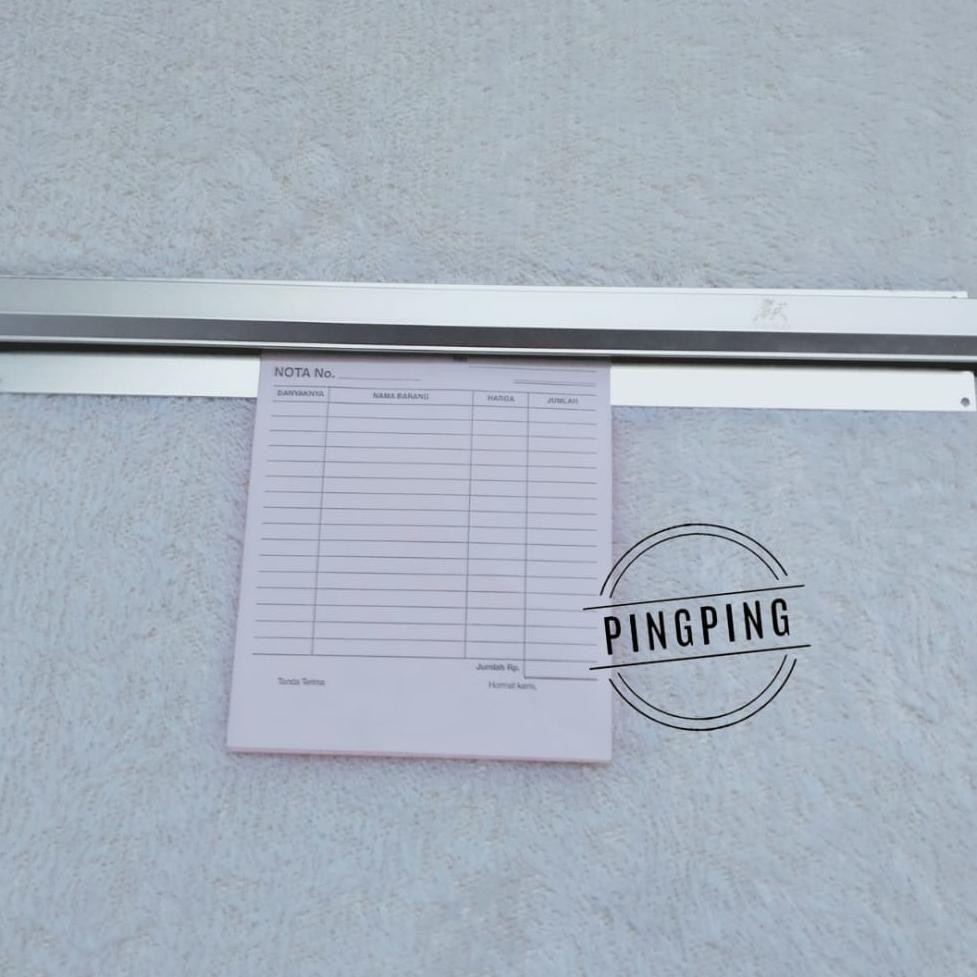 

m-4 Bill Holder/ Receipt Holder/ Capitan Nota Stainless/Bill Holder/ Receipt Holder/ Capitan Nota Stainless 45x6 cm/60*6cm/90*6cm/Penjepit Kertas Bon Bill Tab Grabber Aluminum Bill Holder Restaurant Getra Cafe Viral