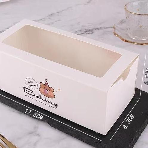 

TERLARIS Dus Kotak Box Donat Bomboloni Brownis Donut Kardus Kemasan Makanan 10pcs t-56